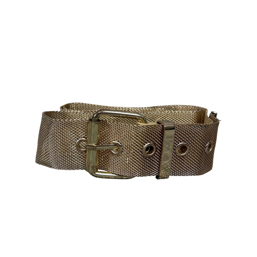 Vintage Gold Mesh Belt Adjustable Waist Belt Fashion Belt‎ Women's XL